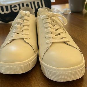 Dolce Vita White Leather Sneakers